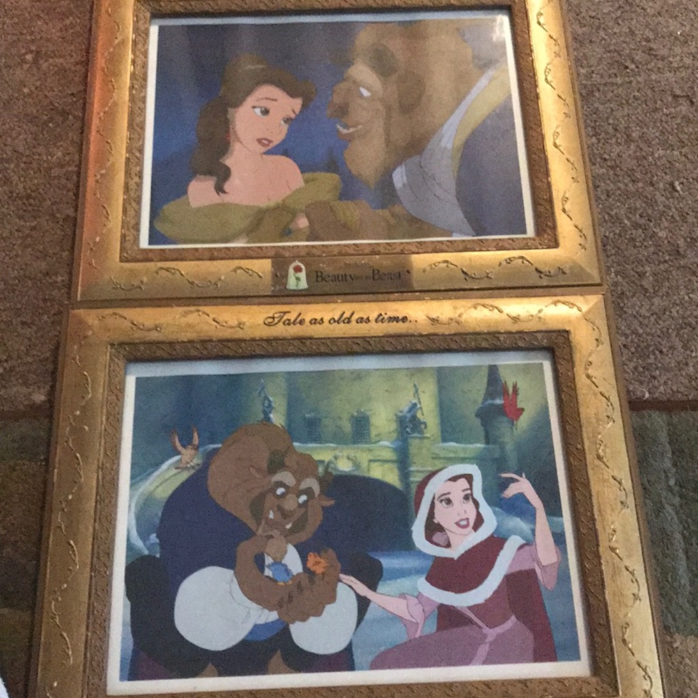 Disney’s beauty and the beast pictures with frame